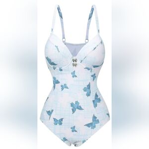 NWT large butterfly swimsuit by Retro Stage